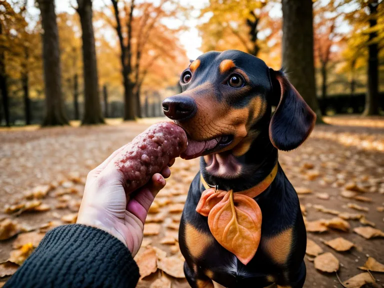 Leberwurst als Belohnung beim Angsthund-Training im Park – Tipp für Anfänger gegen Angst vor Fremden