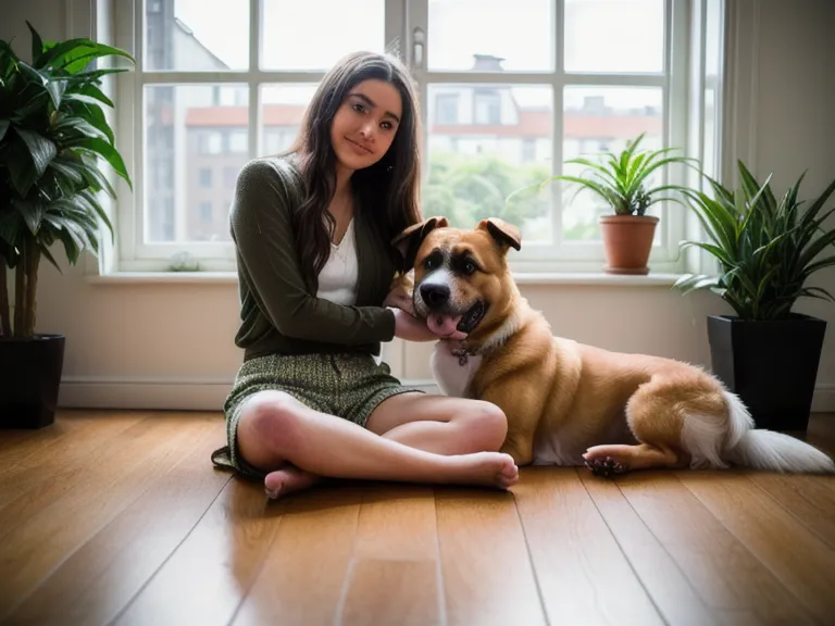 Hundeschuhe für den Pfotenschutz: Nahaufnahme von Hundeschuhen auf Holzboden neben Hundepfoten