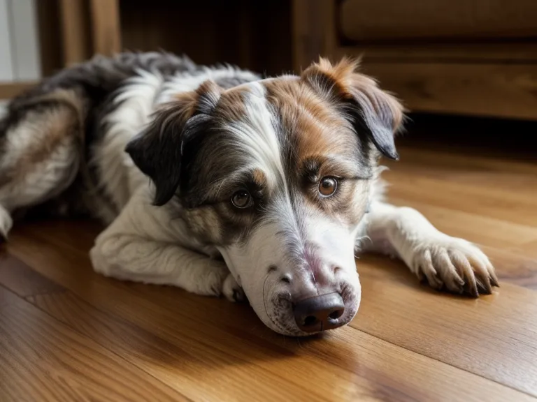 Geistige Auslastung für Hunde: Nahaufnahme der Nase eines Mischlings, der konzentriert an einem Handtuch schnüffelt