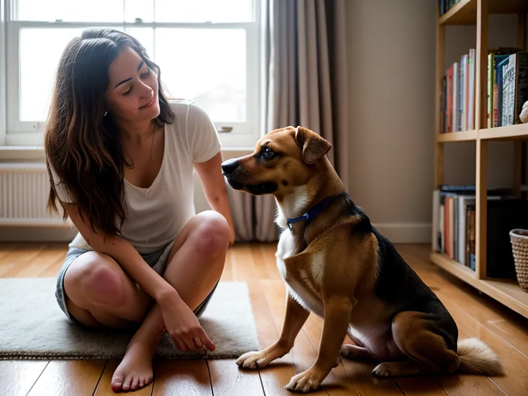 Hundetraining für Anfänger zahlt sich aus: zufriedener Mischling schläft tief und fest im Körbchen