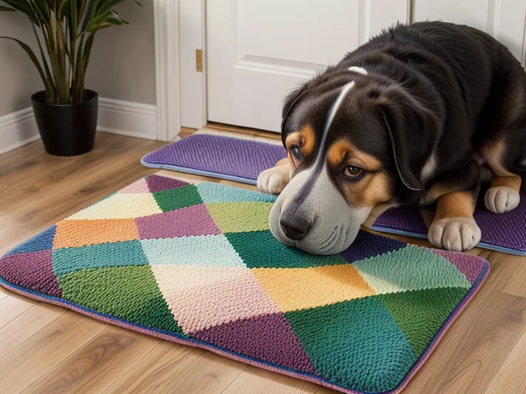 Schnüffelteppich als Alternative zum Fressnapf gegen hastiges Schlingen beim Hund