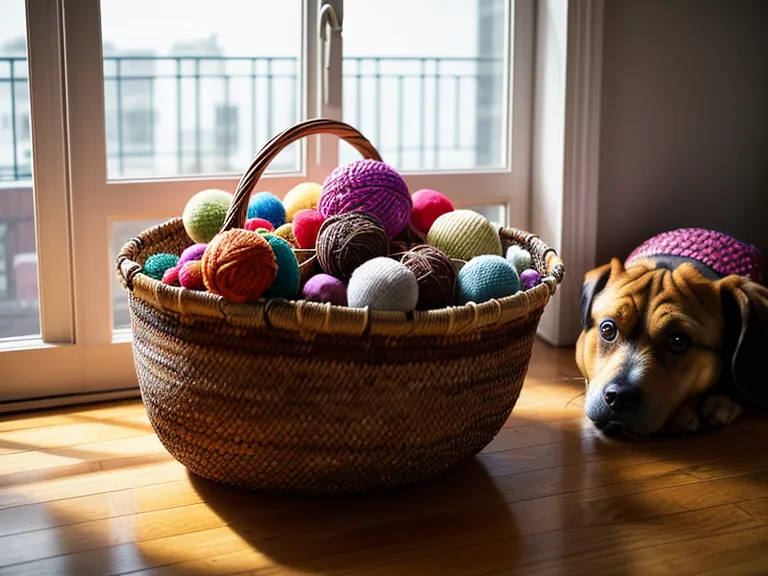 Ungenutztes Hundespielzeug im Korb – ein häufiges Problem beim Hundetraining für Anfänger